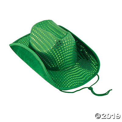ST PATTY SEQUIN COWBOY HAT