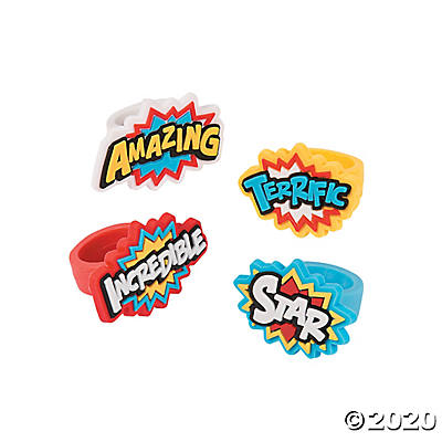 Superhero Rubber Rings