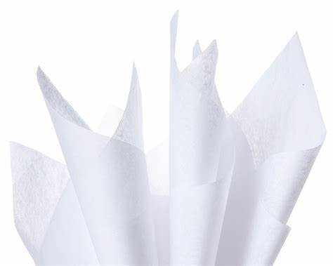TISSUE PAPER - WHITE 20" x 20"  10 pc