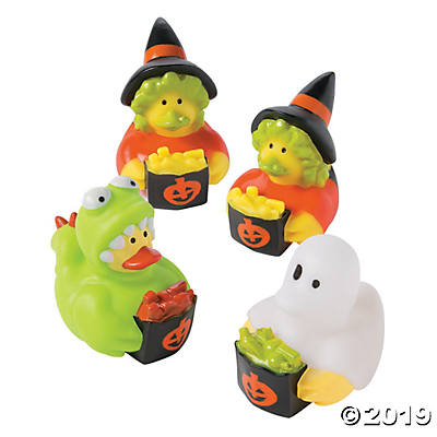 TRICK OR TREATING RUBBER DUCKIES 6PCS