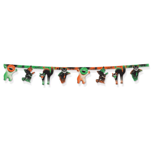 Vintage Halloween Streamer Banner - 10" x 6' 11"