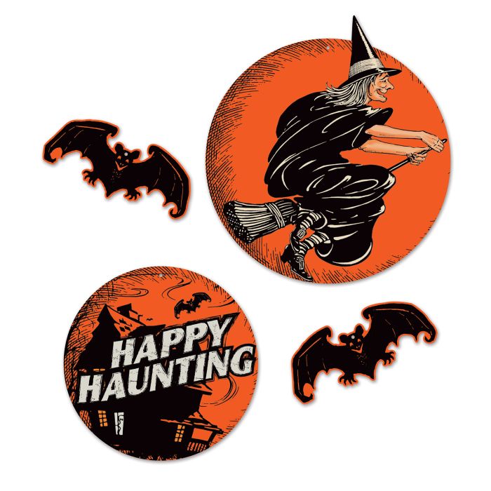 Vintage Halloween Cutouts - 4ct.