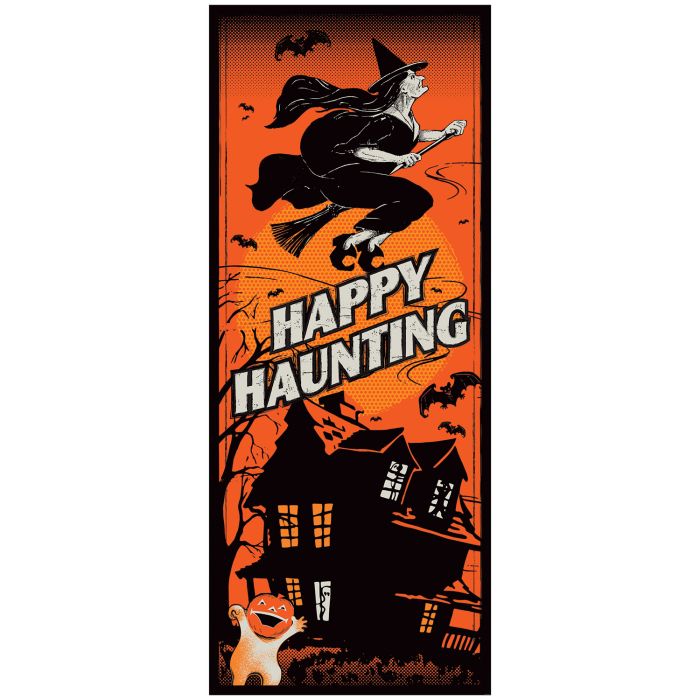 Happy Haunting Door Cover - 6' x 30"