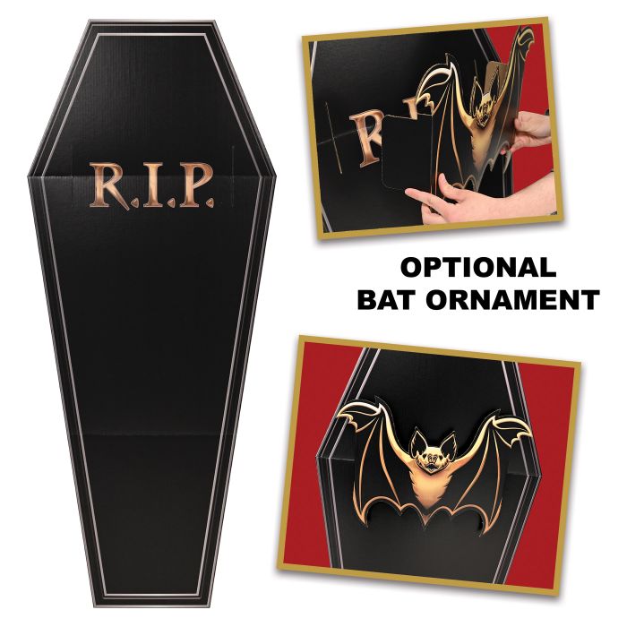 3D Cardboard Coffin Prop