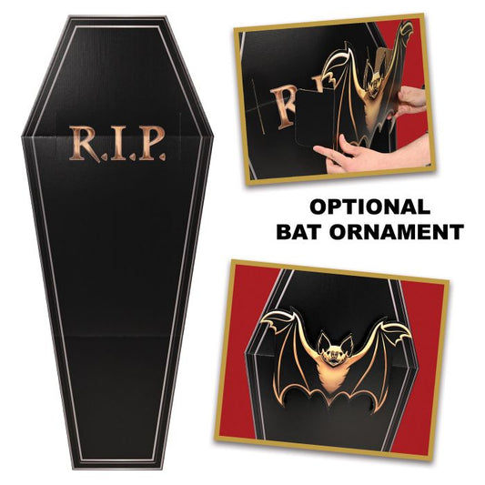 3D Cardboard Coffin Prop