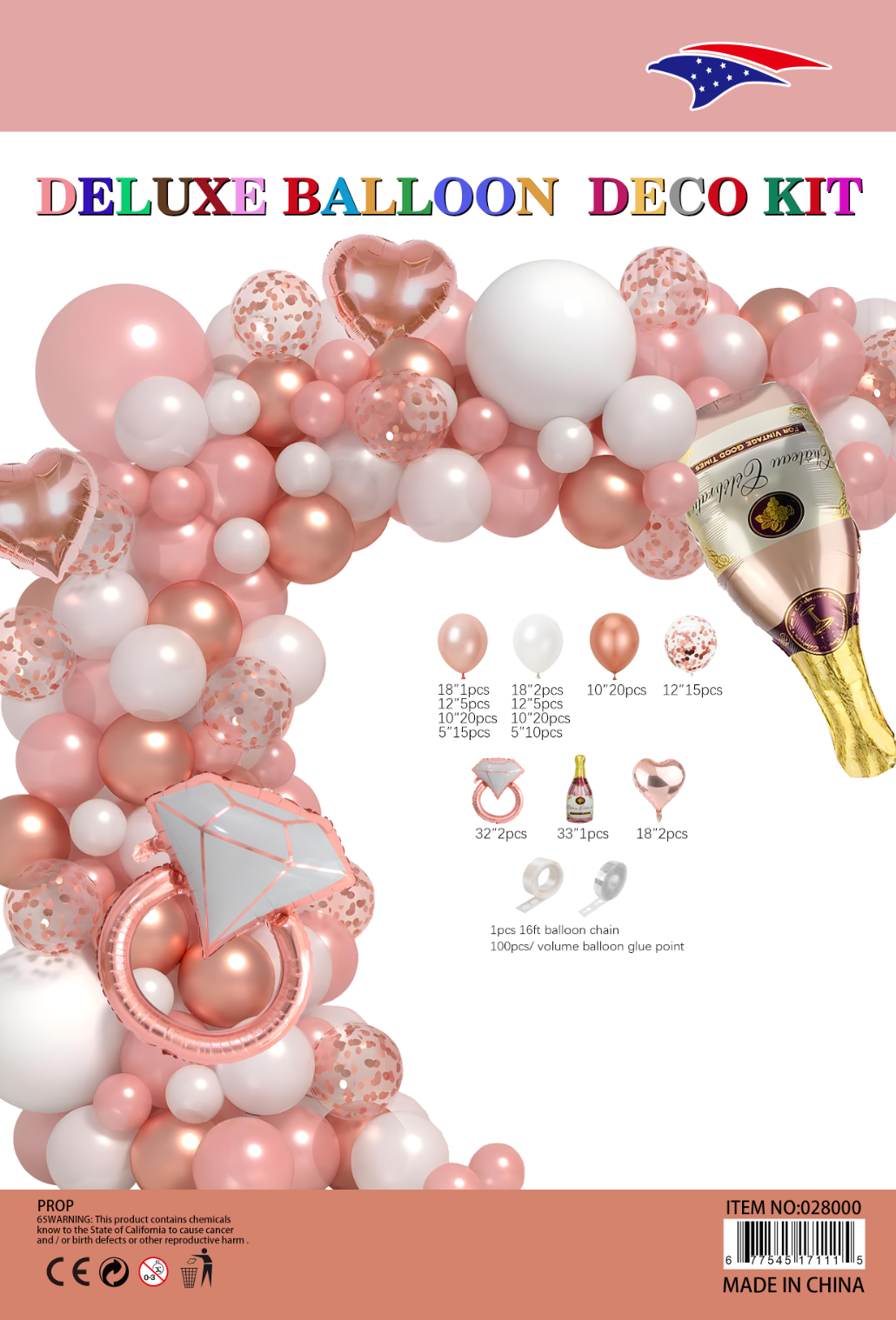 Bacheloette Theme Deluxe Balloon Deco Kit