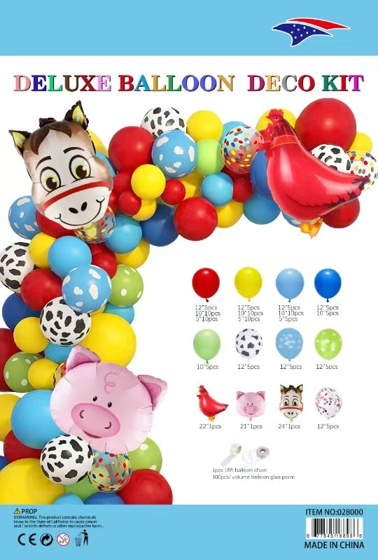 Farm Theme Deluxe Balloon Deco Kit