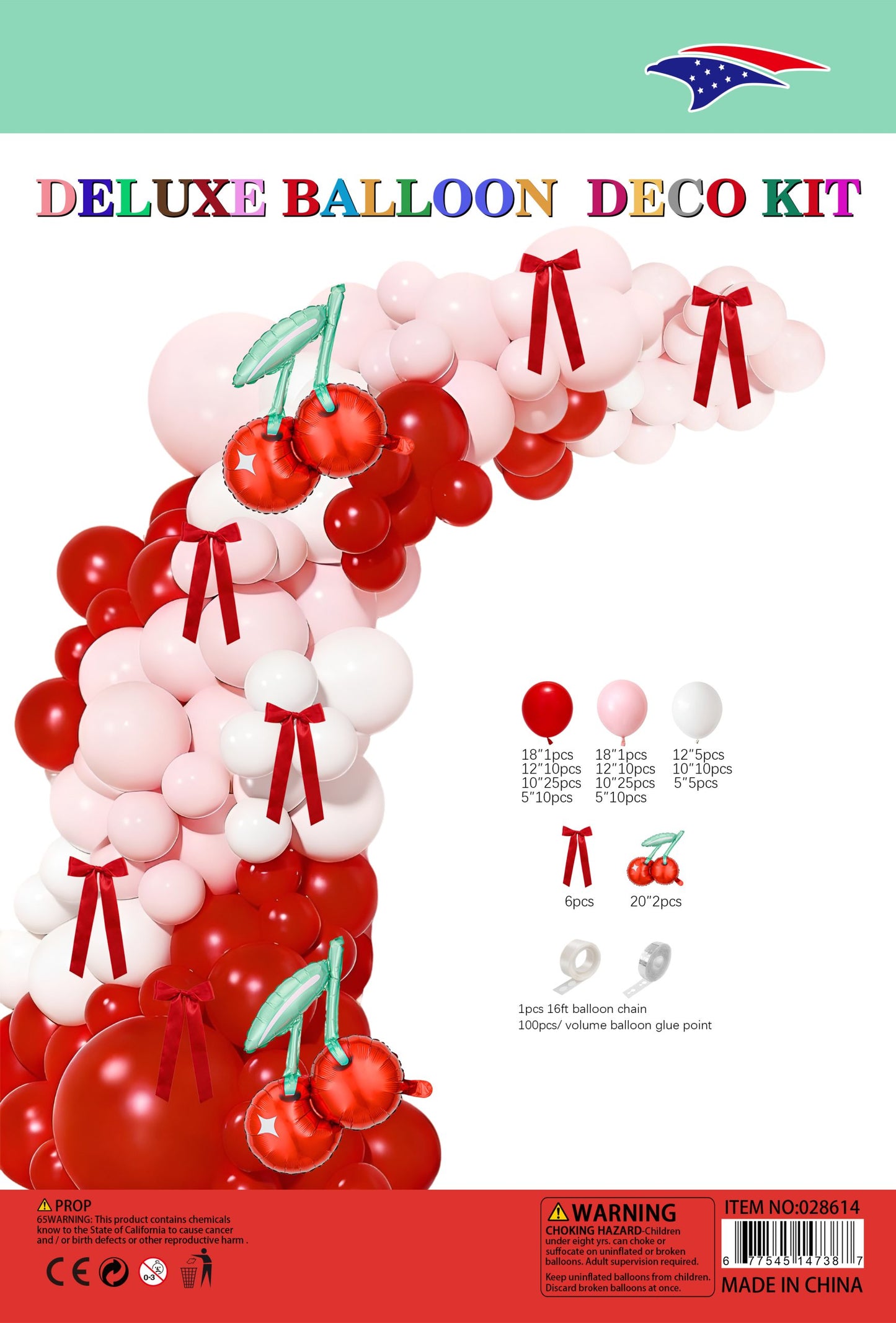Cherry Theme Deluxe Balloon Deco Kit