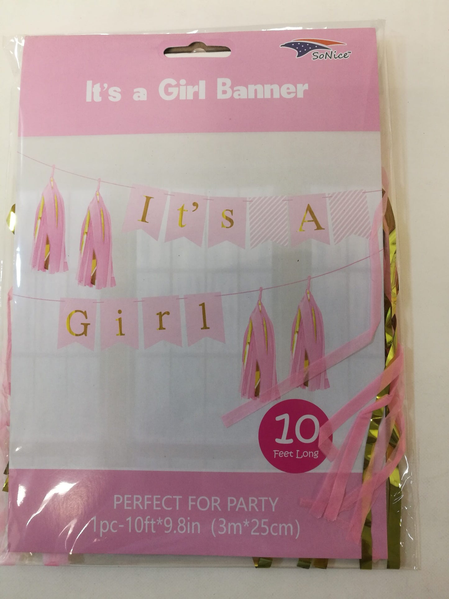 It's A Girl Banner - 10ft. x 9.8"