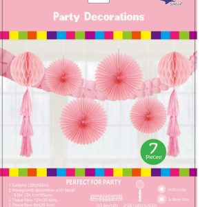 Pink Party Deco Kit - 7pcs.