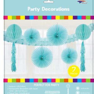 Blue Party Deco Kit - 7pcs.