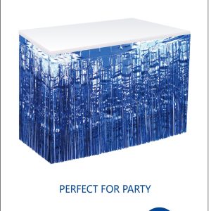 ROYAL BLUE METALLIC TABLESKIRT
