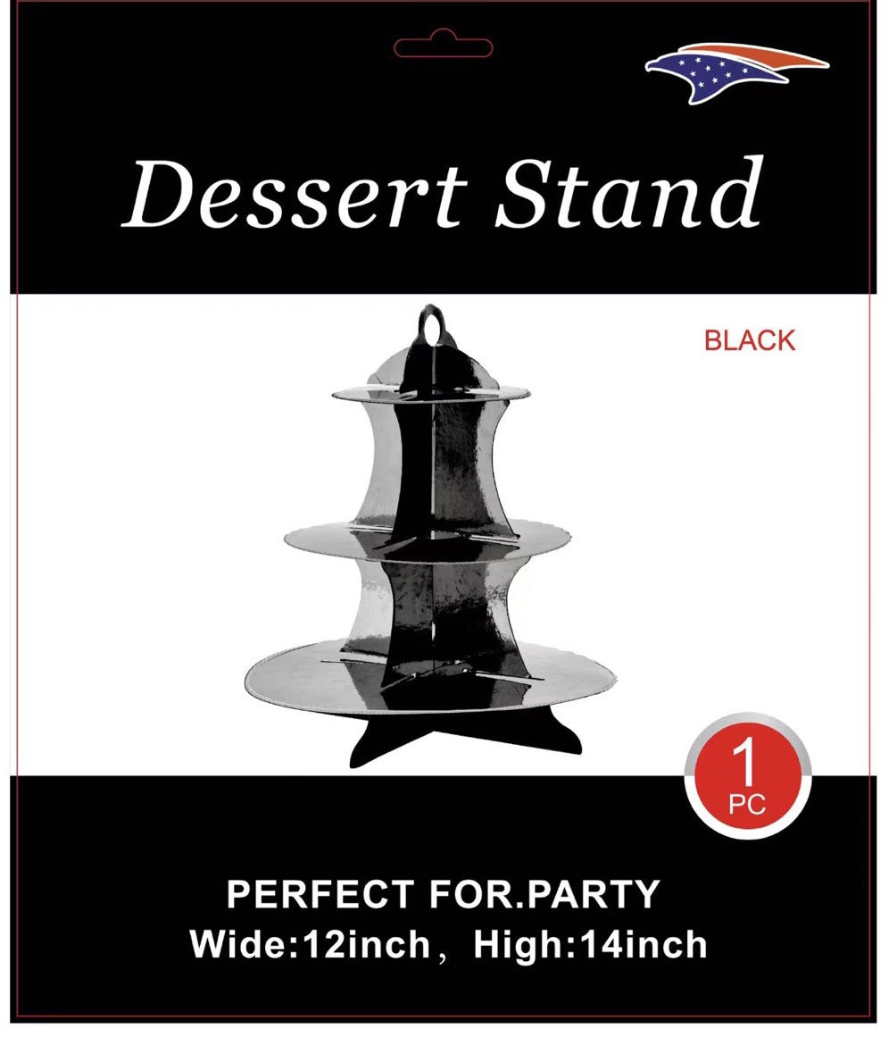 Black Dessert Stand