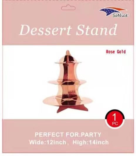 Rose Gold Dessert Stand