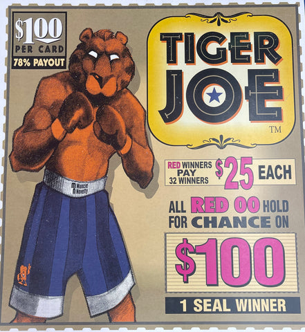 TIGER JOE PULL TAB, 1152 TICKETS