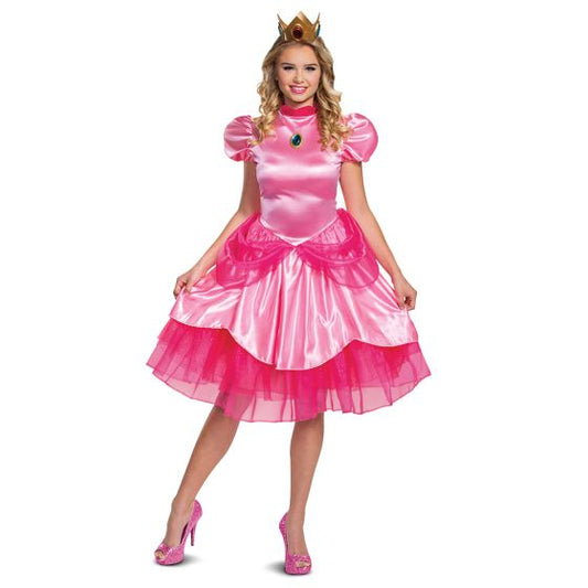 Super Mario Deluxe Princess Peach Adult Costume
