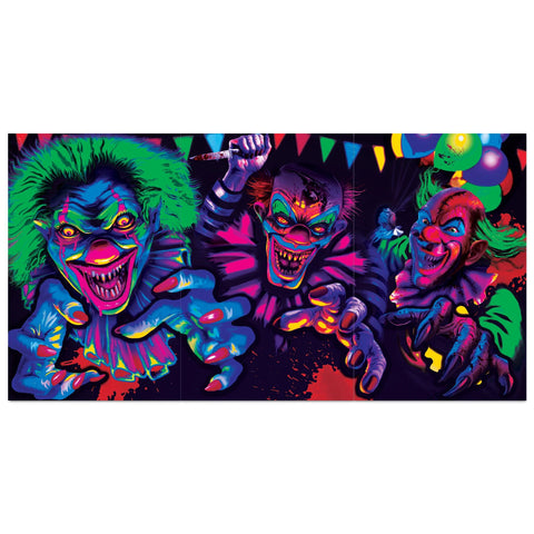Creepy Carnival Horizontal Banner - Blacklight