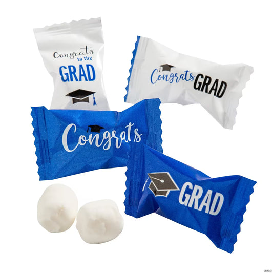 Blue Graduation Wrapped Buttermints