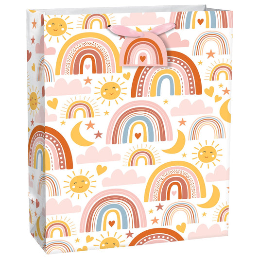 Neutral Rainbow Super Large Gift Bag