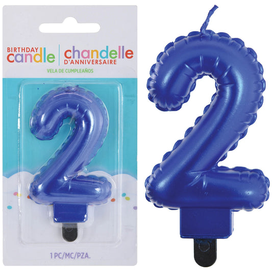 Metallic Blue Candle- #2