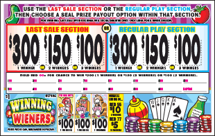 WINNING WIENERS PULL TAB 960 TICKETS