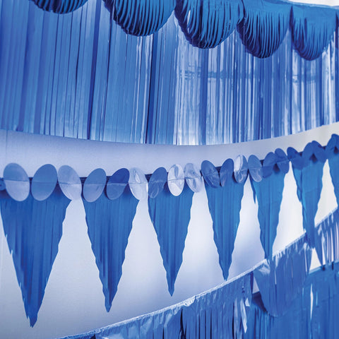 Multi Shape Fringe Banner Kit - Bright Royal Blue