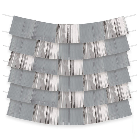 Foil Decorating Backdrop - Silver