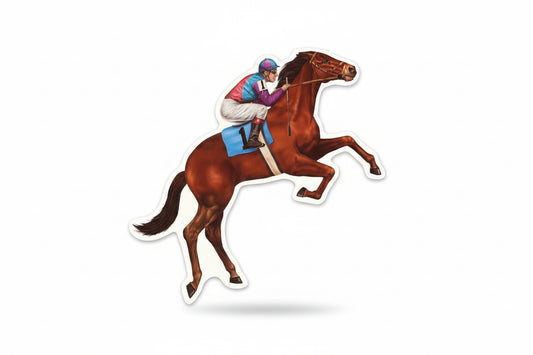 Mini Horse & Jockey Cutouts - 6ct.