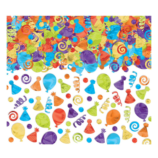 Multicolor and Shape Party Confetti - 5oz