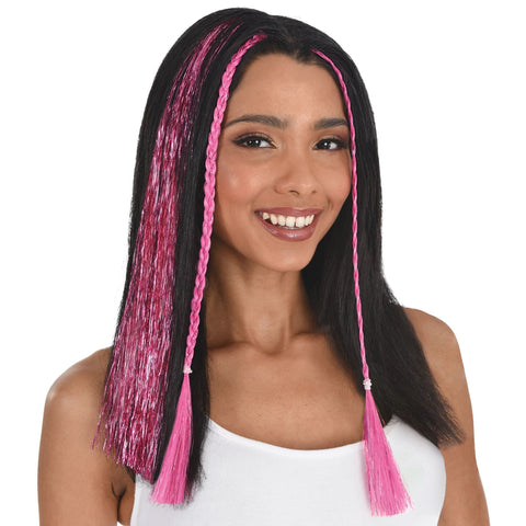 Tinsel Hair Extension - Hot Pink