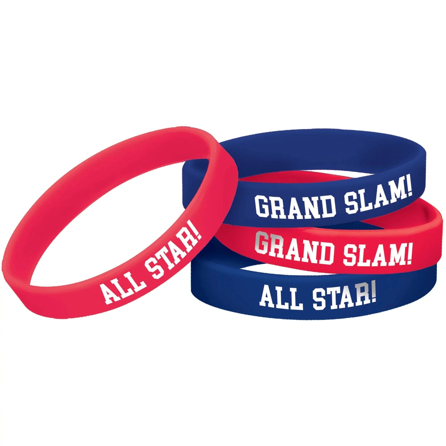 Baseball Rubber Bracelets - 12ct.