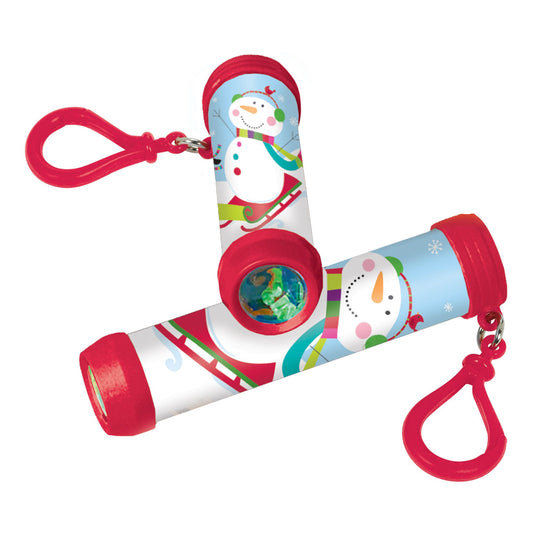 Winter Plastic Kaleidoscope Keychain