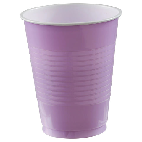 PLASTIC CUPS - LAVENDER   18OZ   20 COUNT