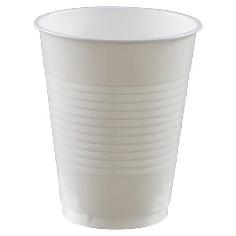 PLASTIC CUPS - FROSTY WHITE   18 OZ   20 COUNT