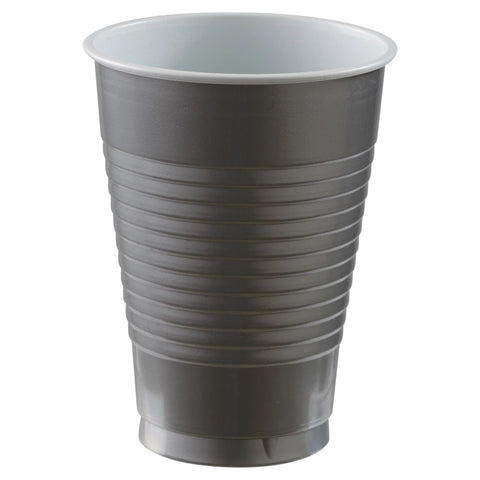 PLASTIC CUPS - SILVER   12OZ    20 COUNT