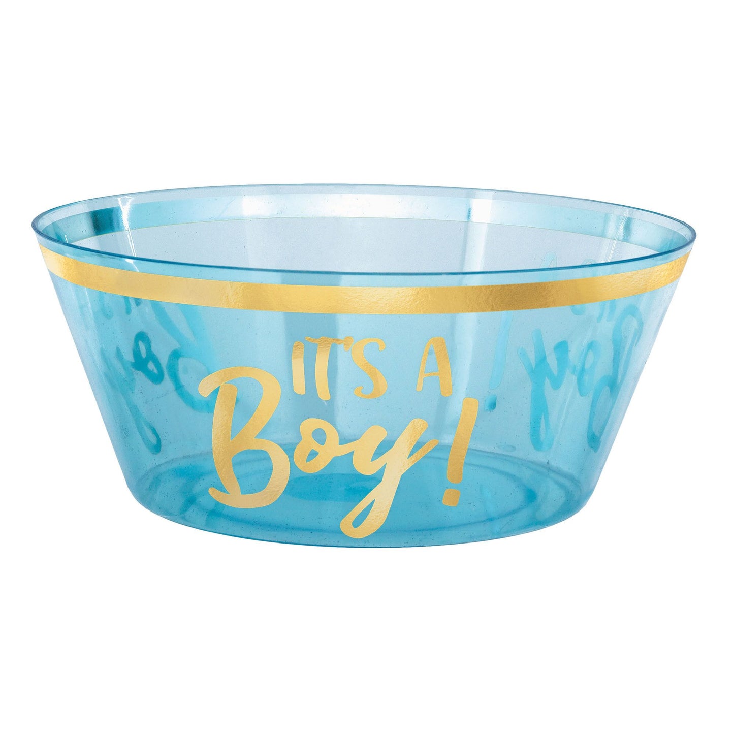 Hot Stamped Plastic Serving Bowl - Boy