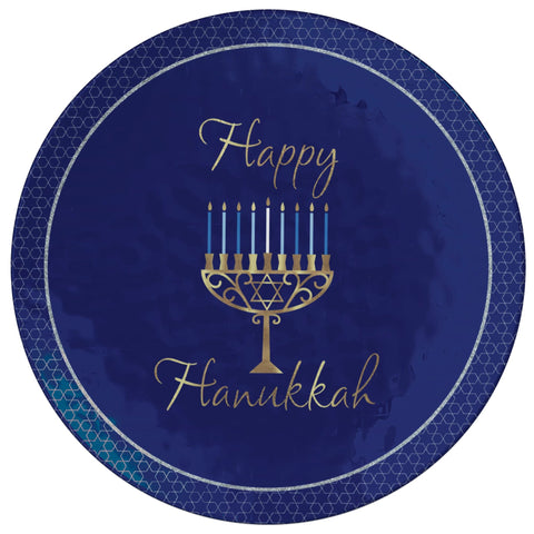 Happy Hanukkah Round Tray