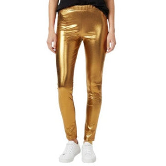 Gold Metallic Leggings