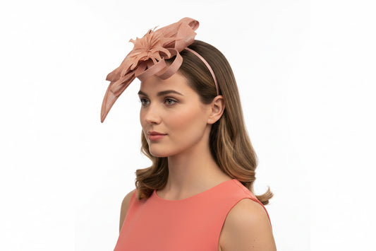 Blush Pink Floral Fascinator