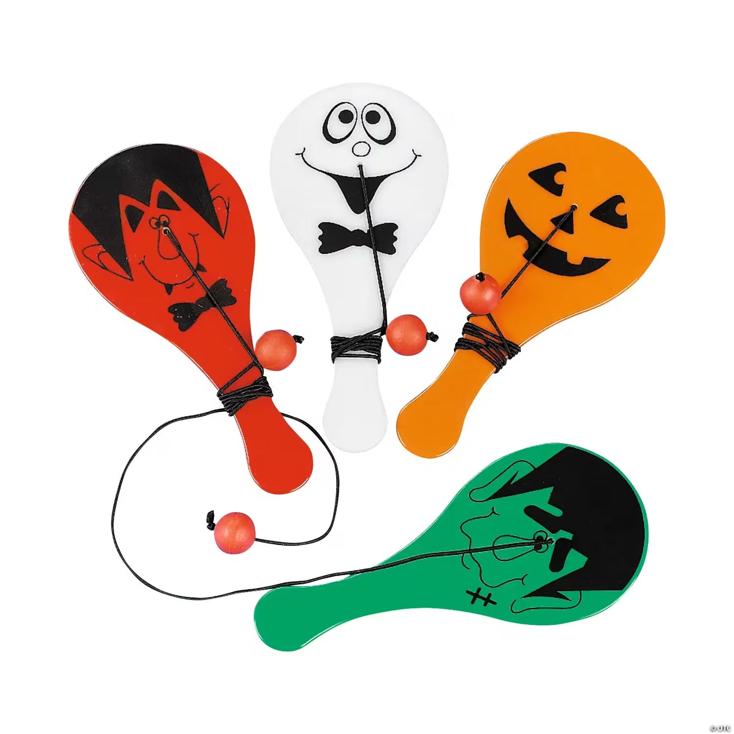 Mini Halloween Paddleballs - 48ct.
