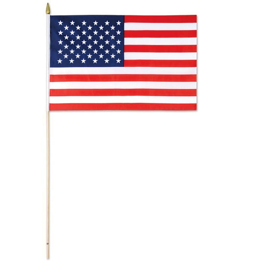 Fabric American Flag - 11" x 18"