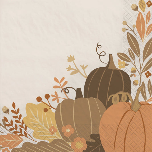 Golden Autumn Luncheon Napkins