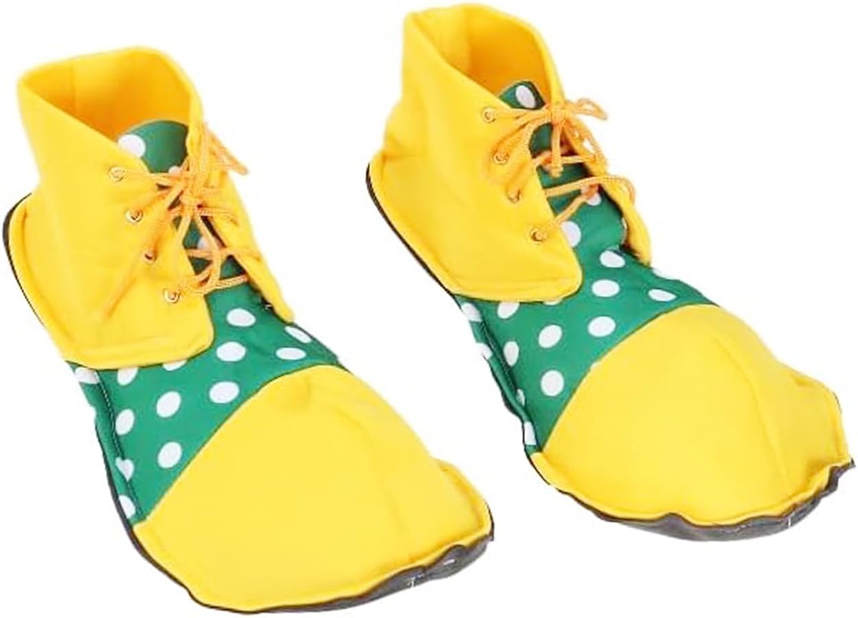Green & Yellow Clown Shoes