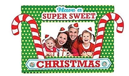 12ct. Candy Cane Christmas Picture Frame Craft Kit