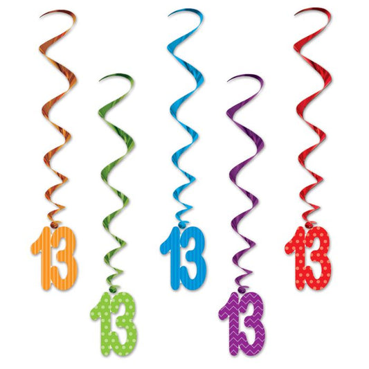 "13" Hanging Whirls - 5ct.