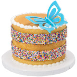 IRIDESCENT BUTTERFLY LAYON CAKE TOPPER