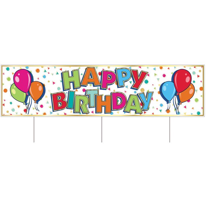 Happy Birthday Jumbo Yard Sign