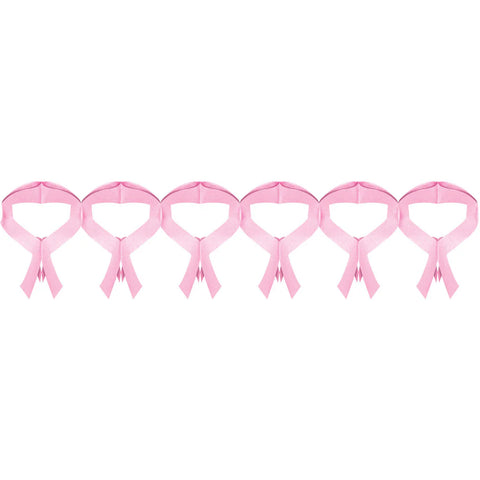 Pink Ribbon Garland