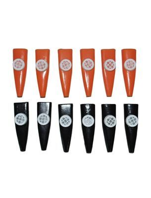 Black and Orange Kazoos - 12ct.