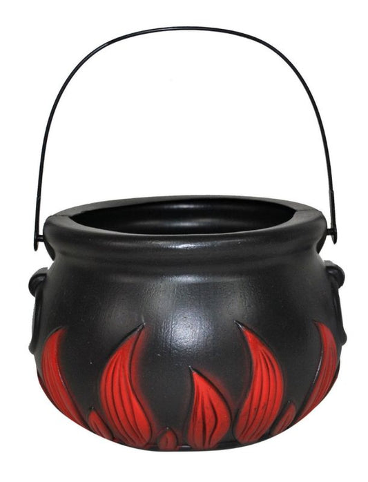 8" Plastic Flame Cauldron